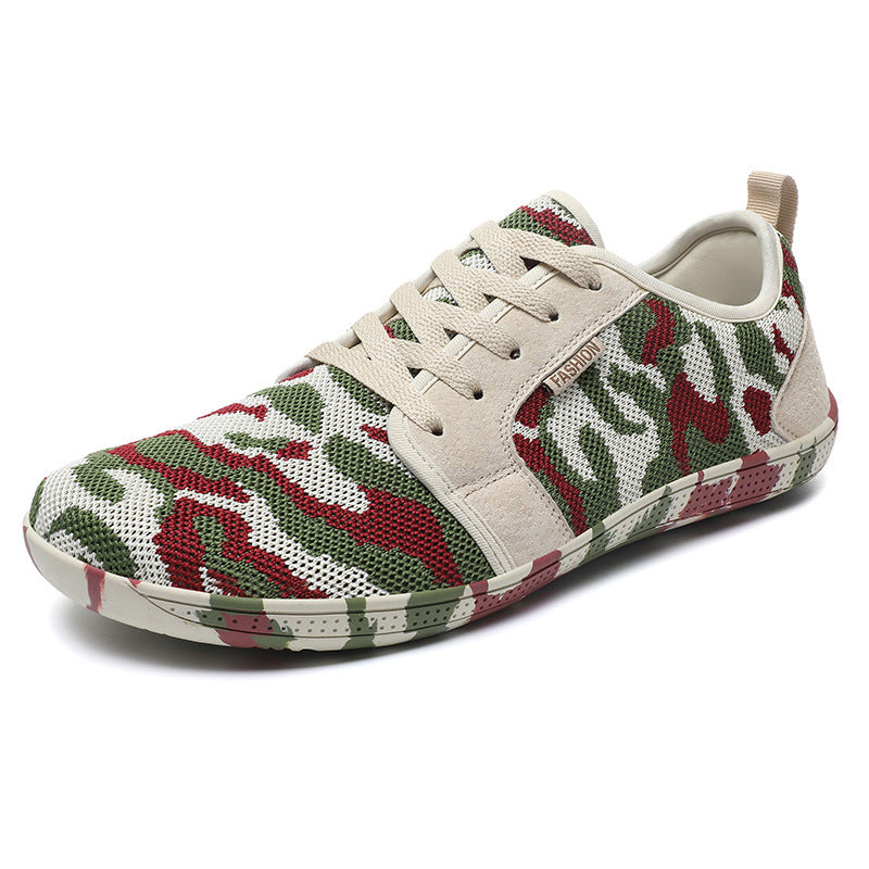 Damen Camouflage Sneakers mit atmungsaktivem Gewebe und rutschfester Sohle EB