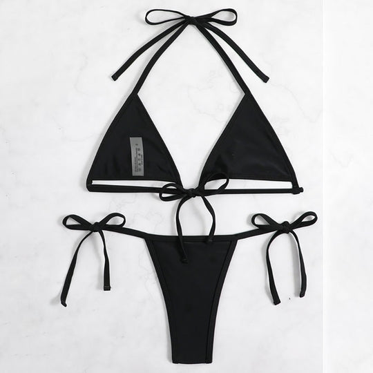 Damen Triangel-Bikini mit raffinierten Schnürdetails EB