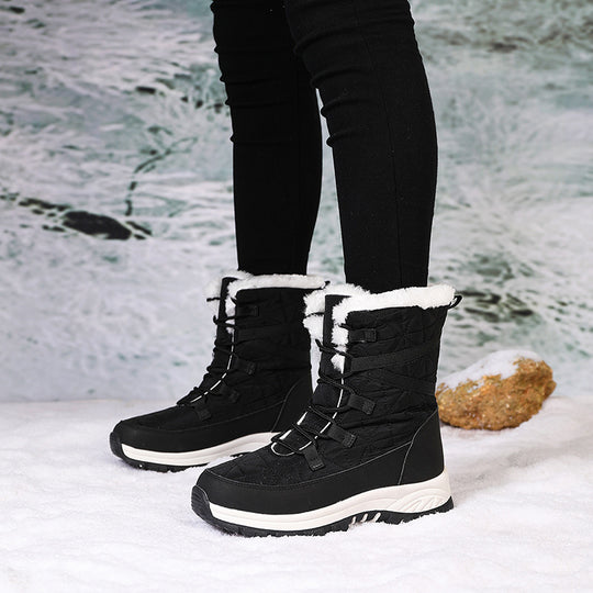 Damen Winterstiefel mit nachhaltiger Isolierung und rutschfester Sohle EB