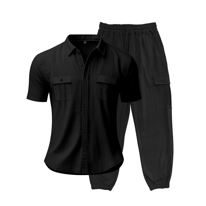 Herren Freizeit-Set mit praktischen Taschen und atmungsaktiver Struktur EB