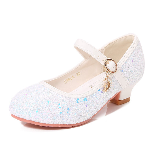 Mädchen Ballerina-Schuhe mit verstellbarem Riemen und Glitzer-Detail EB