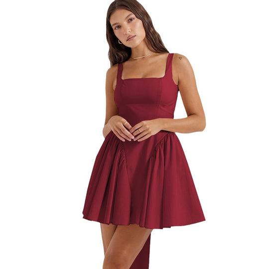 Damen Kurzkleid mit schmeichelndem Schnitt und voluminösem Rock EB