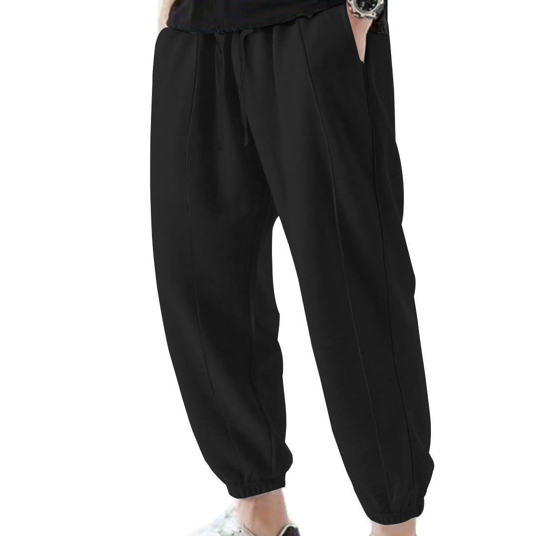 Herren Jogginghose aus atmungsaktivem Material mit verstellbarem Bund EB
