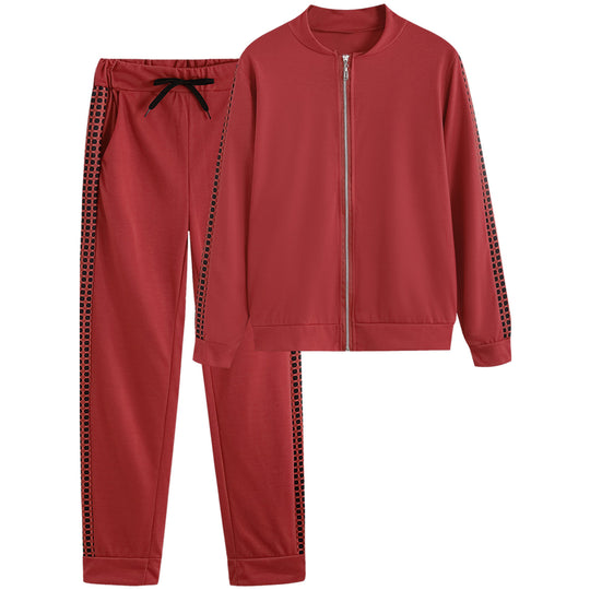 Damen Sportanzug mit stylischen Elemente und elastischem Bund EB
