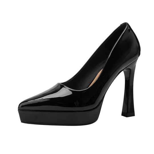 Damen Glamouröse High Heels mit Plateau und spitz zulaufendem Design EB