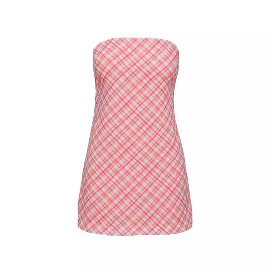 Damen kurzes trägerloses Kleid EB