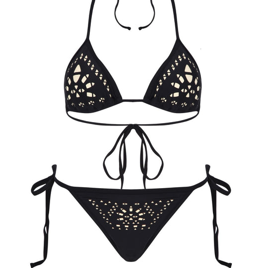 Damen Bikini-Set mit eleganten Cut-Out-Details und verstellbaren Bändern EB