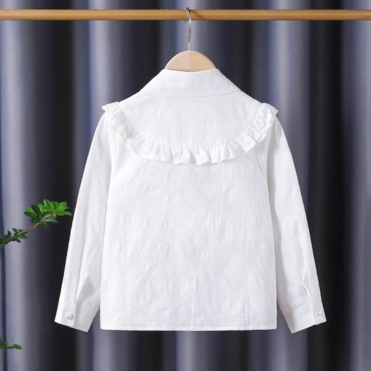 Mädchen Hemdbluse mit verspielten Rüschen EB