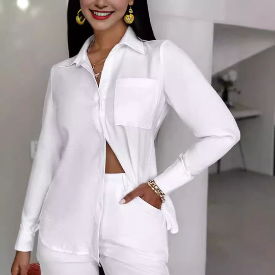 Damen elegantes und stylisches Hemd mit modernem Schnitt EB