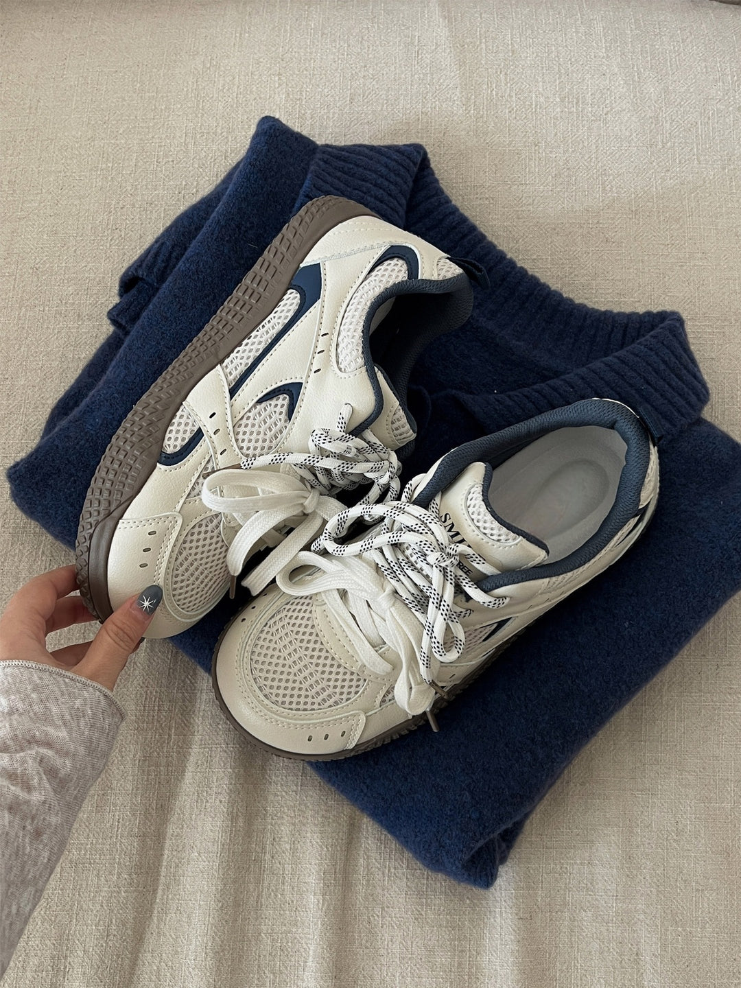 Damen Sportliche Sneakers mit atmungsaktiver Obermaterialstruktur EB
