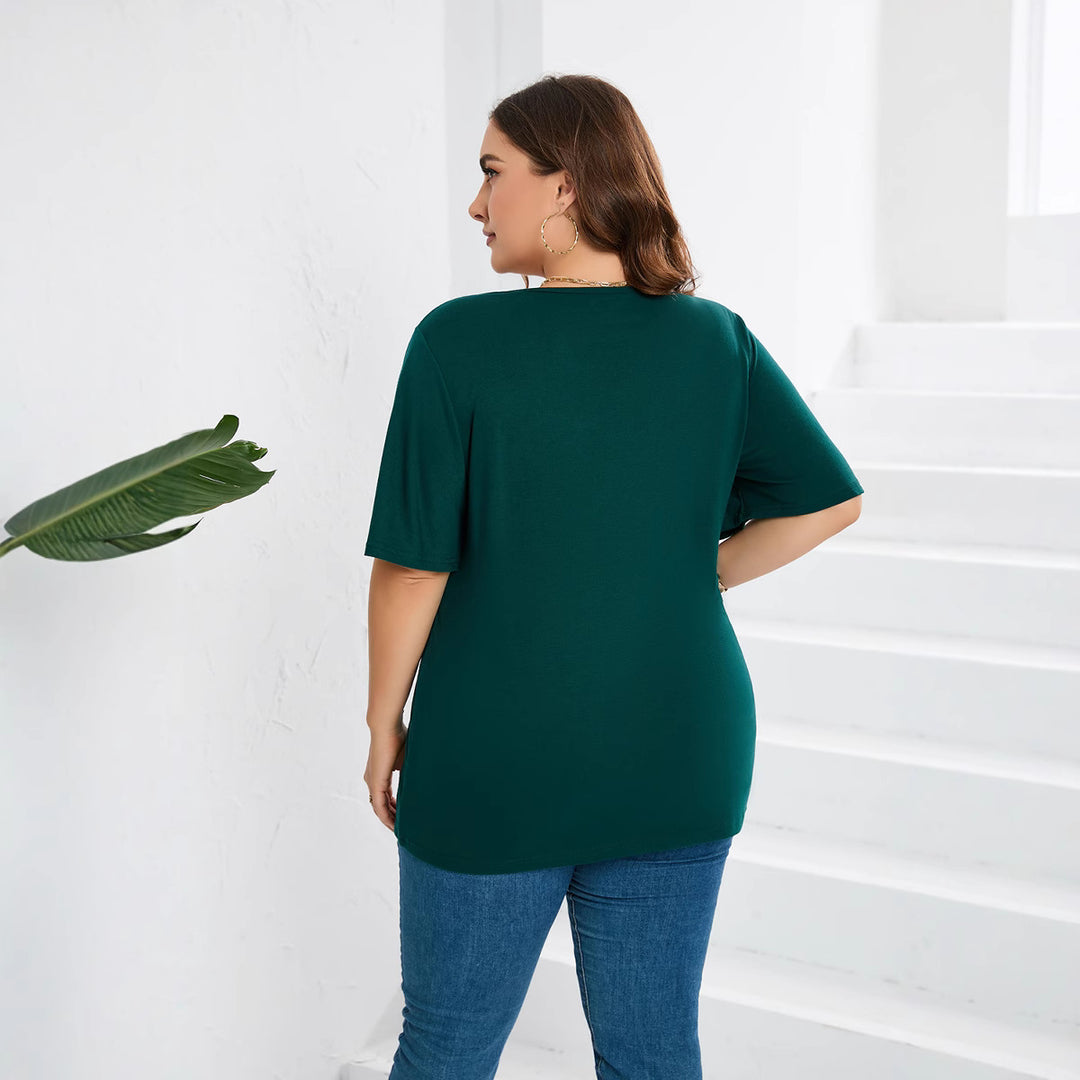 Damen Blusenshirt mit eleganter Lochstickerei und weit geschnittenen Ärmeln EB