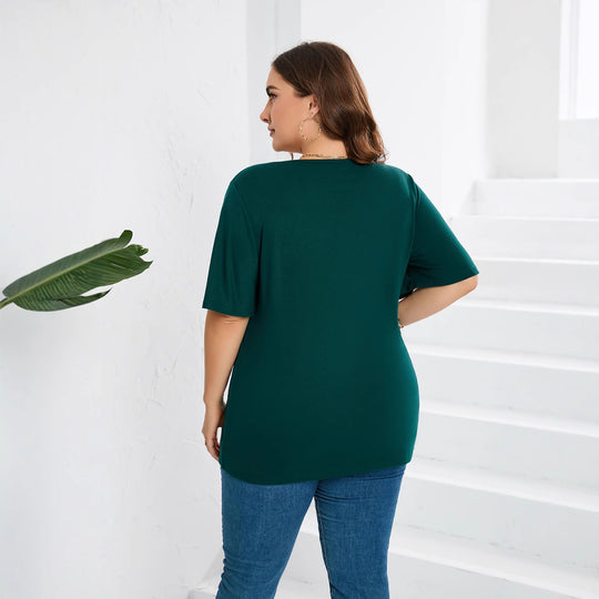 Damen Blusenshirt mit eleganter Lochstickerei und weit geschnittenen Ärmeln EB