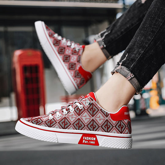 Damen modische Sneakers mit einzigartigem Muster und hohem Tragekomfort EB
