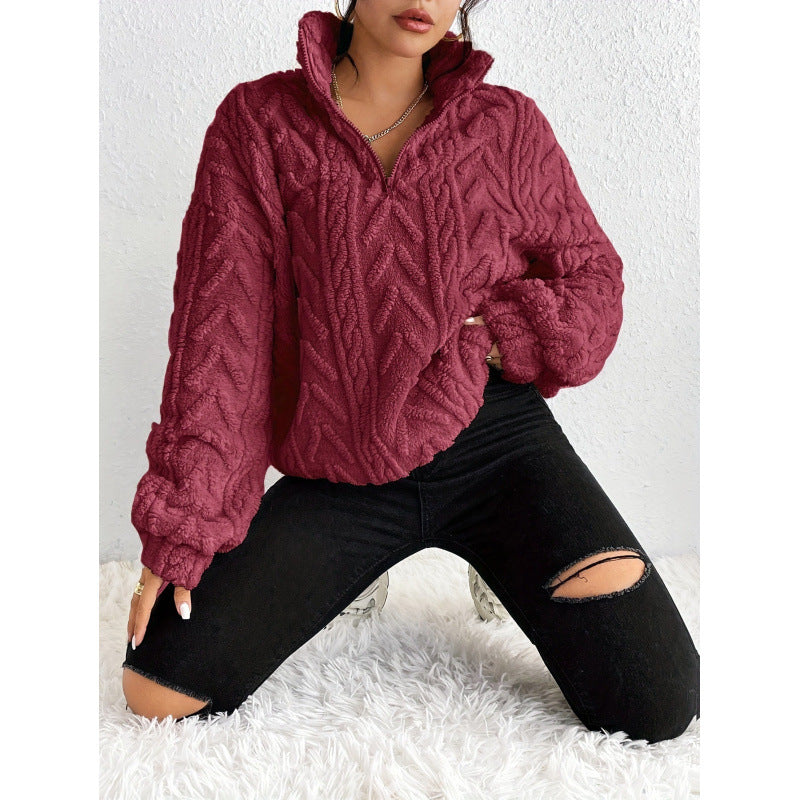 Damen Kuscheliger Kapuzenpullover EB