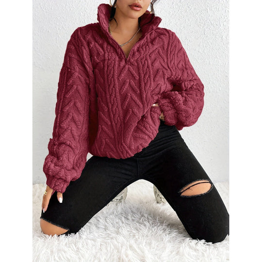 Damen Kuscheliger Kapuzenpullover EB