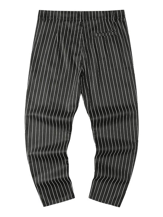 Herren elegante Slim-Fit Jeans im modernen Streifenmuster EB