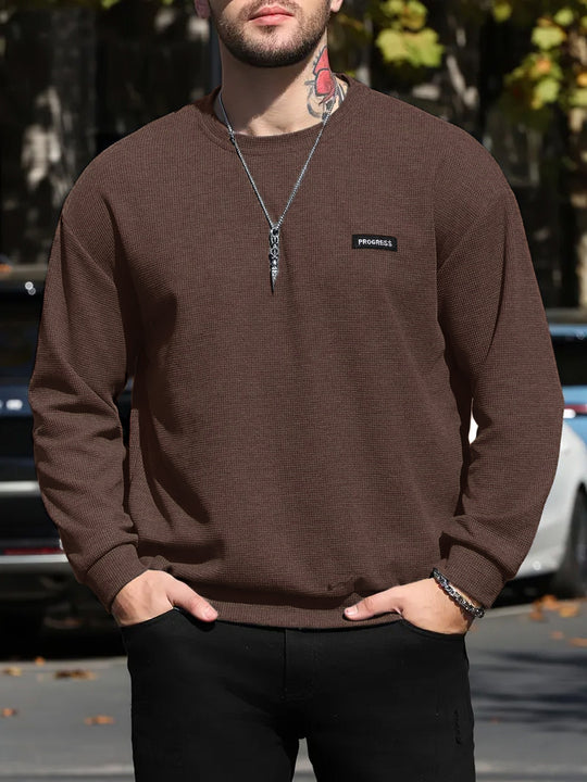 Herren lässiges Sweatshirt mit strukturierter Oberfläche und modernem Design EB