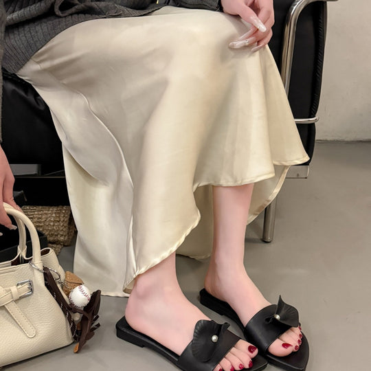 Damen eleganten Sandaletten mit floralen Applikationen EB