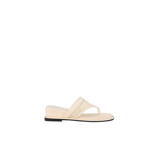 Damen Zehentrenner-Sandalen mit elegantem Riemen und komfortablem Fußbett EB