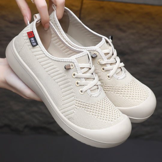 Damen Leichte und atmungsaktive Freizeitschuhe mit elastischem Obermaterial EB