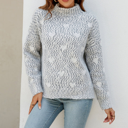 EB | Strickbluse mit Muster Wolle Warm und Modern
