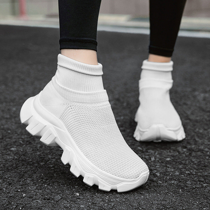 Damen Hochleistungs-Laufschuhe mit atmungsaktiver Strick-Oberfläche und rutschfester Sohle EB