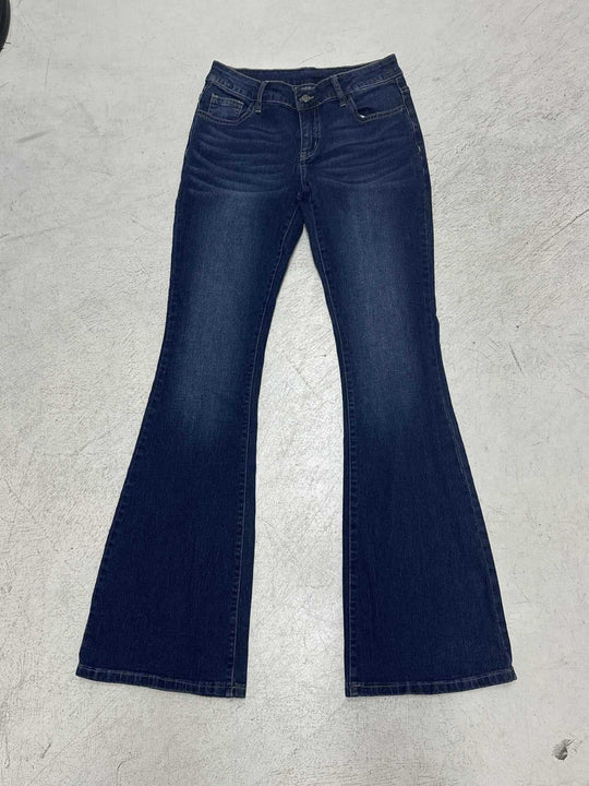 Damen Schlagjeans mit hohem Bund und eleganter Waschung EB