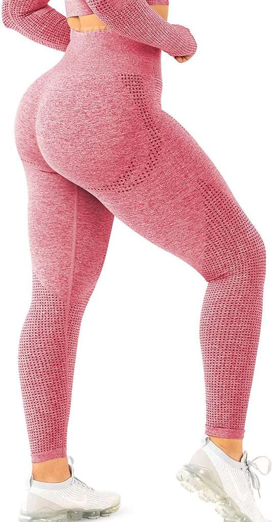 Damen Hohe Performance Fitnessleggings mit strukturierter Oberfläche EB