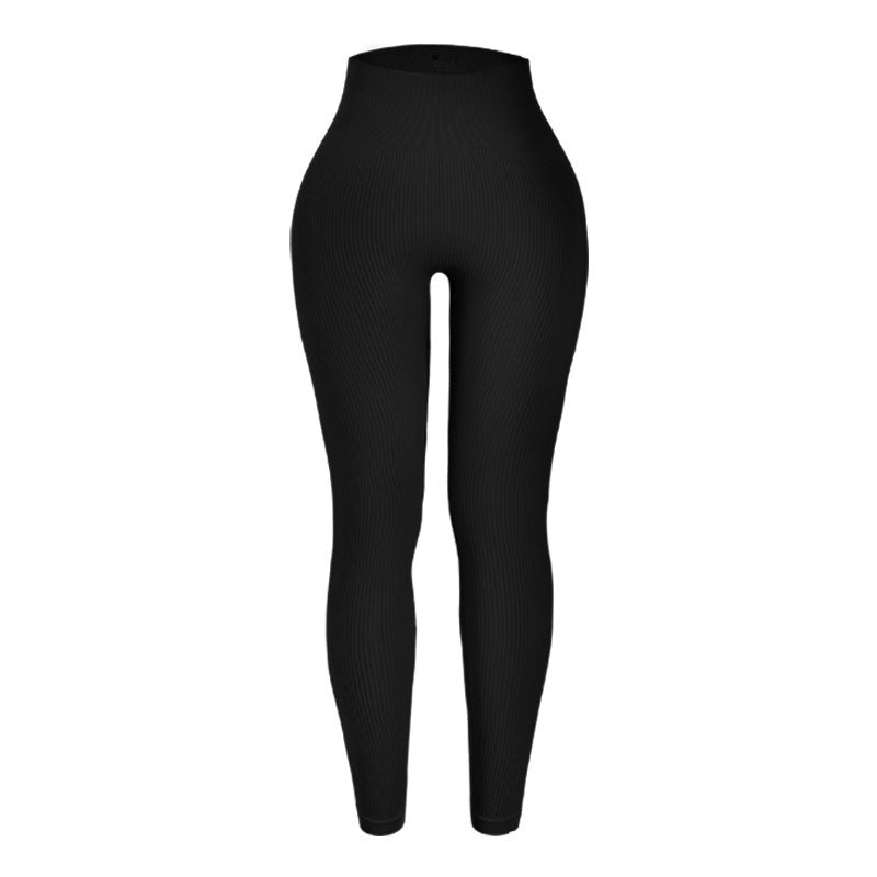 Damen Hochtaillierte Fitness-Leggings mit Struktur EB