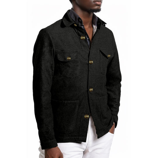 Herren modische Outdoor Jacke mit praktischen Taschen EB