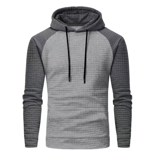 Herren Texturiertes Kapuzen‑Sweatshirt mit Waffelstruktur und Raglanärmeln EB