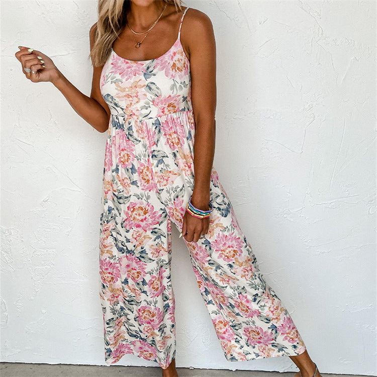 Damen Floral Maxikleid EB