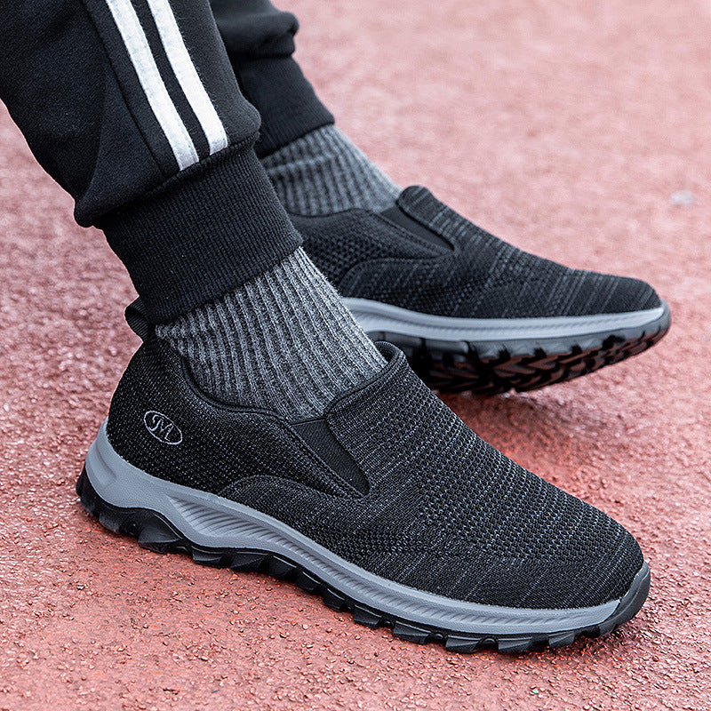 Damen Slip-On Sport-Sneaker mit atmungsaktivem Mesh-Obermaterial EB