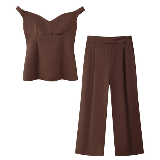 Damen Weite Hosen mit elegantem Schnitt und feinen Falten EB