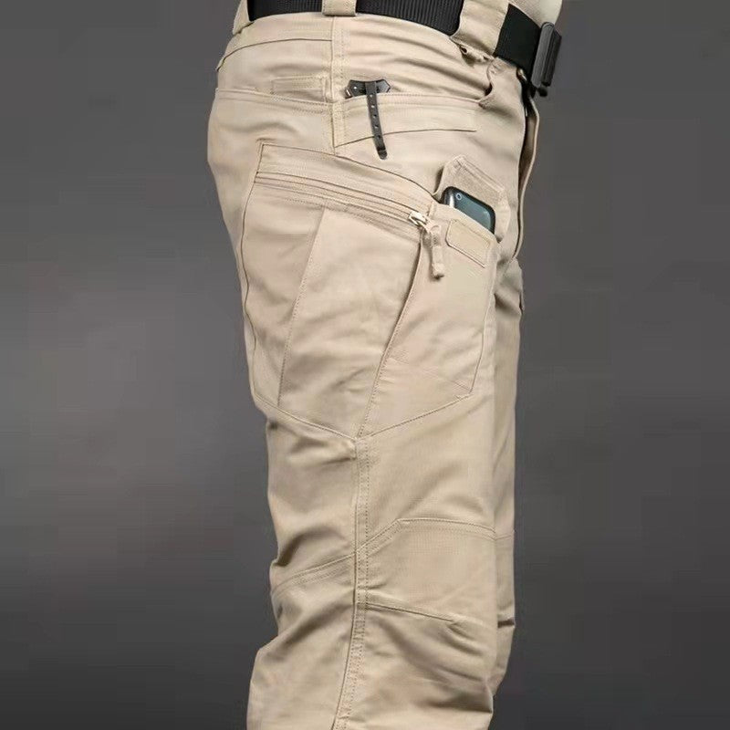 Herren Cargo-Hose mit verstellbarem Bund und tiefen Seitentaschen EB