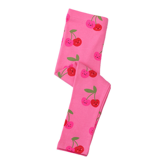 Mädchen Leggings mit fröhlichem Kirschmuster EB