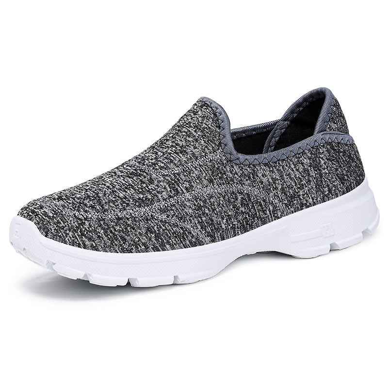 Damen Bequeme und atmungsaktive Slip-On Freizeitschuhe mit elastischem Obermaterial EB
