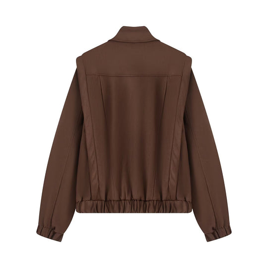 Damen modische Übergangsjacke mit asymmetrischem Schnitt EB