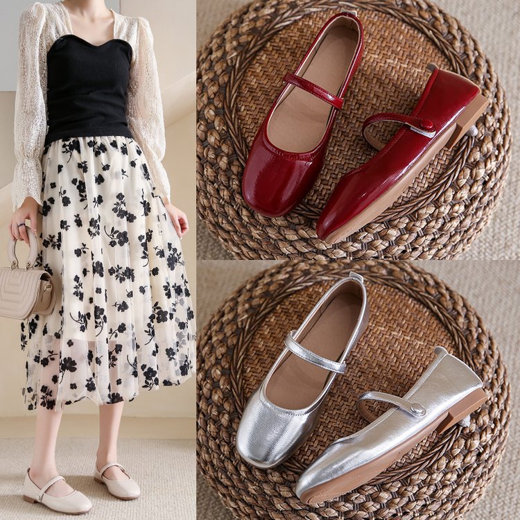 Damen Ballerinas mit dekorativem Riemchen und komfortabler Sohle EB