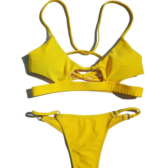 Damen Sportliches Bikini-Set mit Cut-Out-Details EB