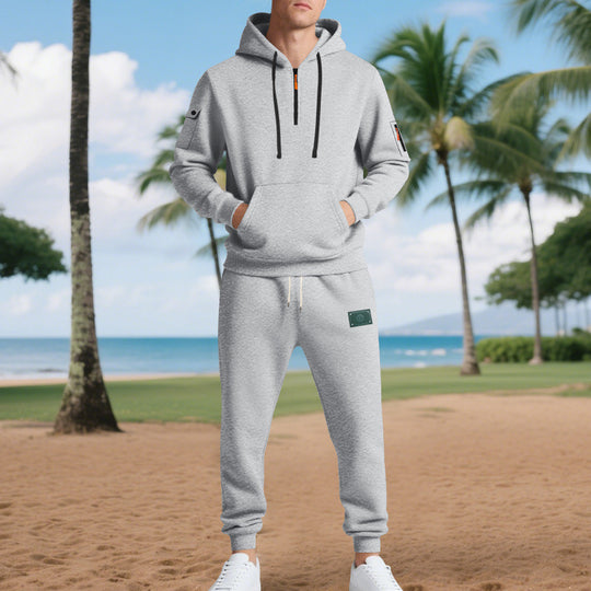 Herren Freizeit-Sweatset mit praktischen Taschen und Kordelzug EB