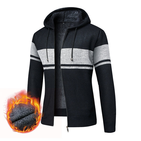 Damen bequemer und kuscheliger Fleece-Hoodie mit Reißverschluss EB