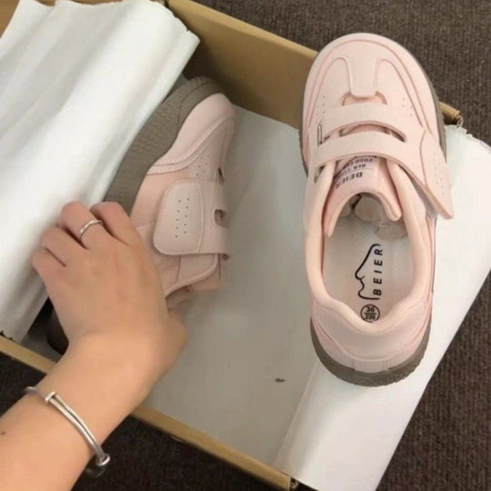 Damen Schnür-Sneaker mit verstellbarem Klettverschluss und dämpfender Sohle EB