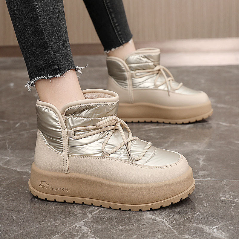 Damen warme Winterboots mit wasserdichtem Obermaterial und isolierendem Innenfutter EB