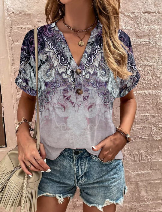 Damen Kurzarm-Bluse EB