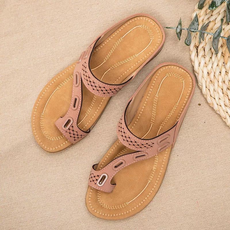 Damen komfortable Zehensandalen mit anatomischer Fußbettgestaltung EB