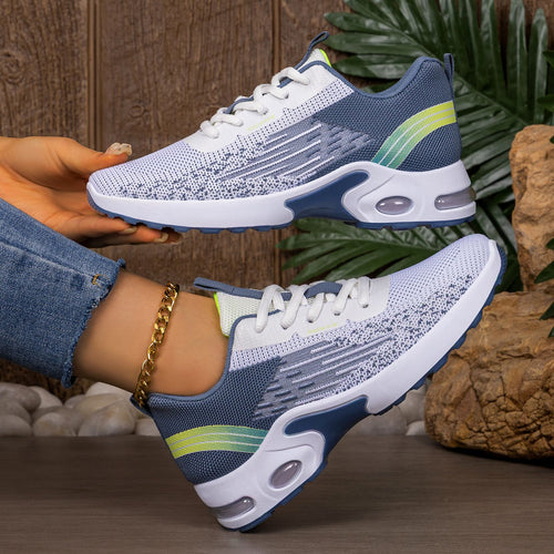 Herren nan leichter Strick-Performance-Sneaker mit sichtbarer Luftkammer-Dämpfung und flexibler Laufsohle EB
