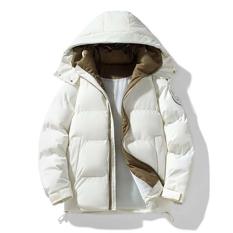 Herren urbaner Thermo-Parka mit dreidimensionaler Steppung, Zwei-Wege-Reißverschluss und verstellbarem Saum EB