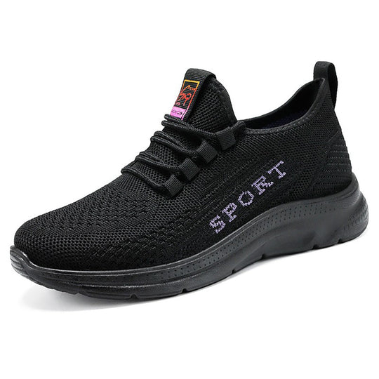Damen Sportliche Sneaker mit elastischem Obermaterial und dämpfender Sohle EB