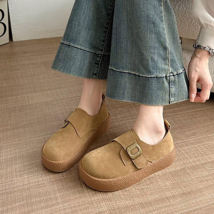 Damen modische Slip-On Clogs mit verstellbarem Schnallenverschluss und bequemer Sohle EB